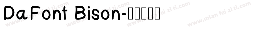 DaFont Bison字体转换